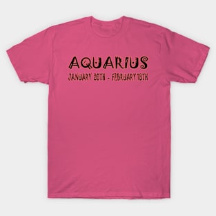 Aquarius Zodiac T-Shirt